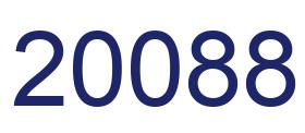 Zahl 20088 blau bild