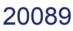 Número 20089 imagen azul