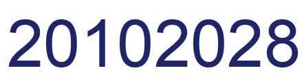 Number 20102028 blue image
