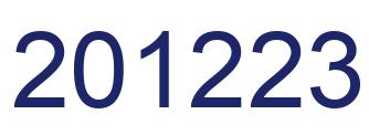 Number 201223 blue image