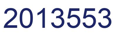 Number 2013553 blue image