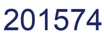 Number 201574 blue image