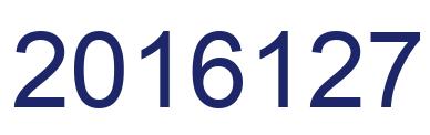Number 2016127 blue image