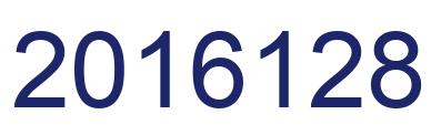 Number 2016128 blue image