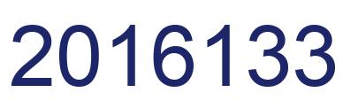 Number 2016133 blue image