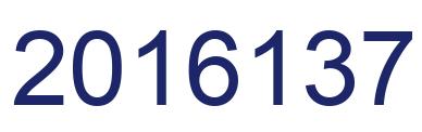 Number 2016137 blue image