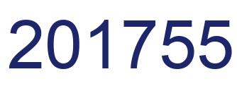 Number 201755 blue image