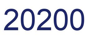 Número 20200 imagen azul