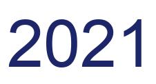 Number 2021 blue image