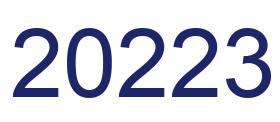 Zahl 20223 blau bild