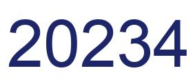 Número 20234 imagen azul