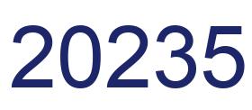 Número 20235 imagen azul