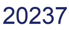 Number 20237 blue image