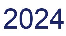 Number 2024 blue image