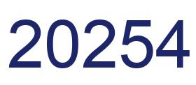 Número 20254 imagen azul