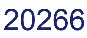 Number 20266 blue image