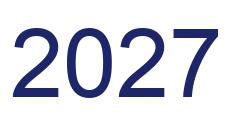 Zahl 2027 blau bild