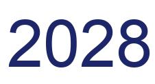 Number 2028 blue image
