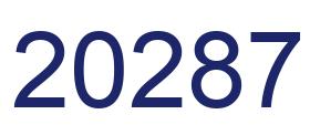 Number 20287 blue image