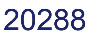 Number 20288 blue image