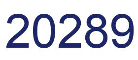 Zahl 20289 blau bild