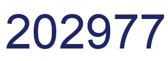 Número 202977 imagen azul