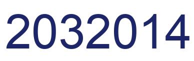 Number 2032014 blue image