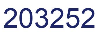 Number 203252 blue image