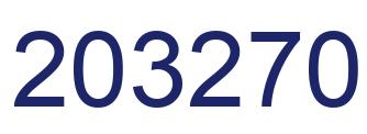 Number 203270 blue image