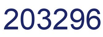 Number 203296 blue image