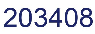 Number 203408 blue image