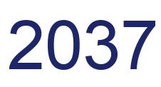 Zahl 2037 blau bild