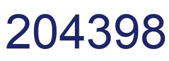 Número 204398 imagen azul