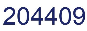 Número 204409 imagen azul