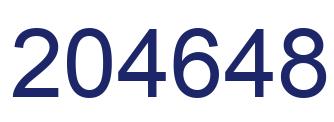 Number 204648 blue image