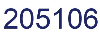 Number 205106 blue image