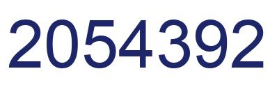 Number 2054392 blue image