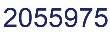 Number 2055975 blue image