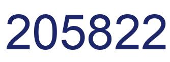 Number 205822 blue image