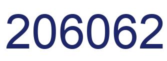 Number 206062 blue image