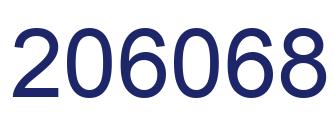 Number 206068 blue image