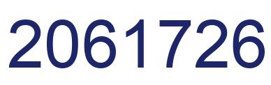 Number 2061726 blue image