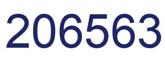 Number 206563 blue image
