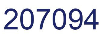Number 207094 blue image