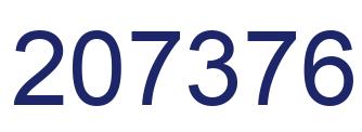 Number 207376 blue image