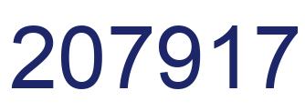 Number 207917 blue image