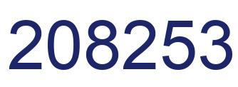 Número 208253 imagen azul