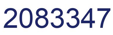 Número 2083347 imagen azul