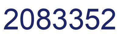 Number 2083352 blue image