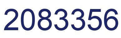 Number 2083356 blue image